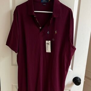 Polo by Ralph Lauren Men's Deep Burgundy Polo Shirt